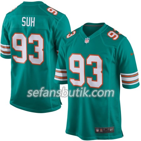 Miami Dolphins Tröjor Ndamukong Suh 93 Nike Aqua - Herr